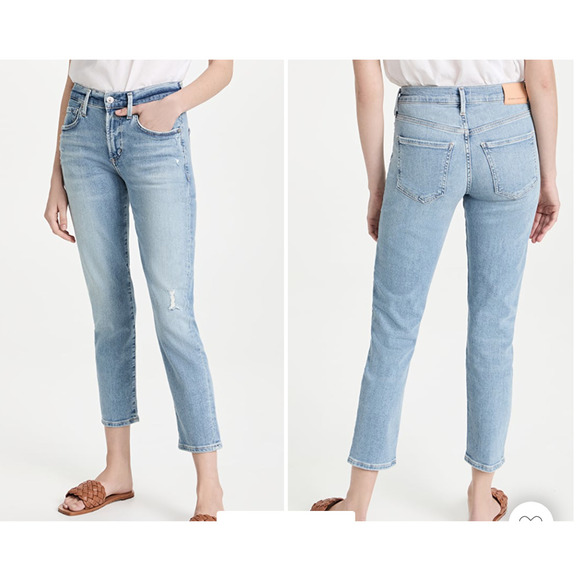 Citizens of Humanity Ella Mid Rise Slim Crop Jeans 27 NEW - Picture 1 of 5